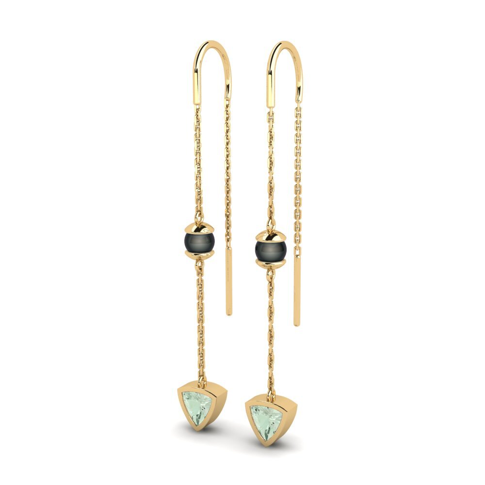 Green Amethyst Women's Earring Peara