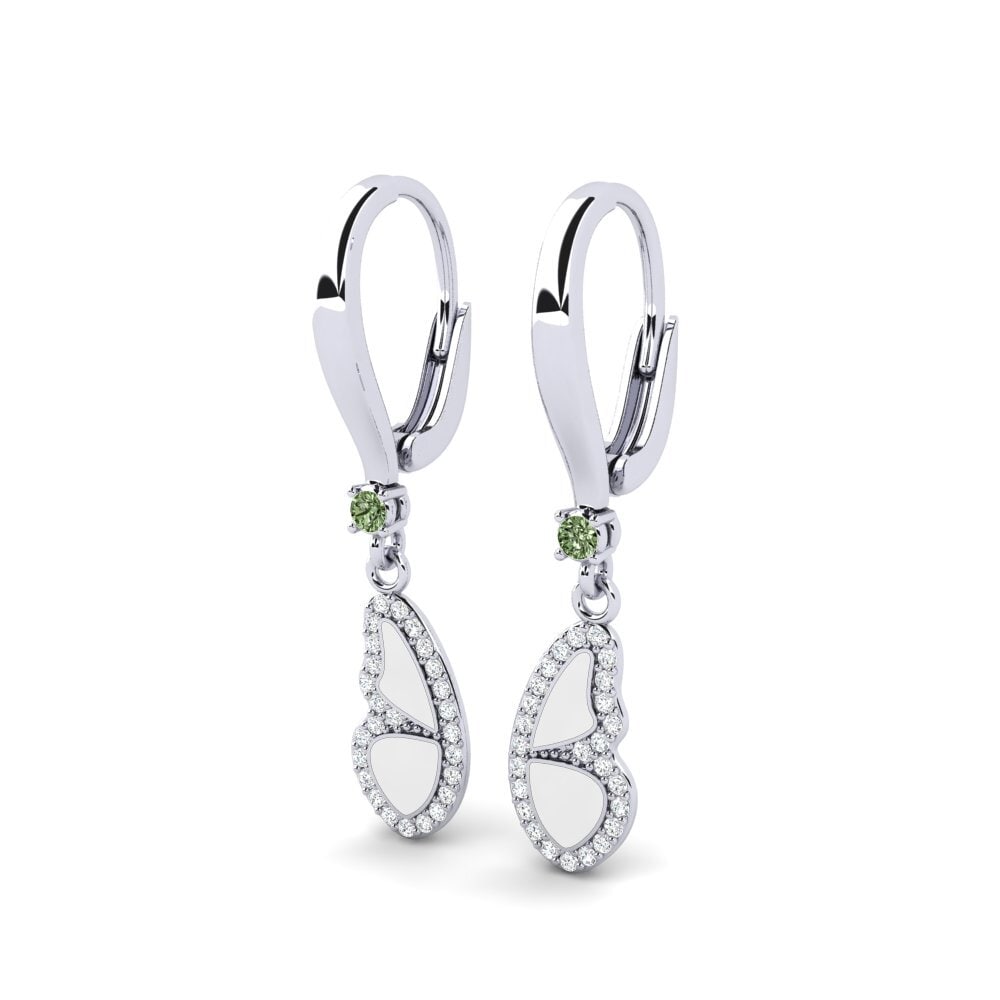 Diamante Verde Pendiente de mujer Pece