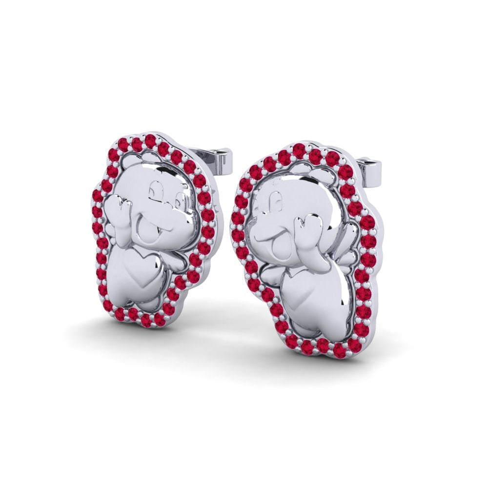 Ruby Kid's Earring Pedrina
