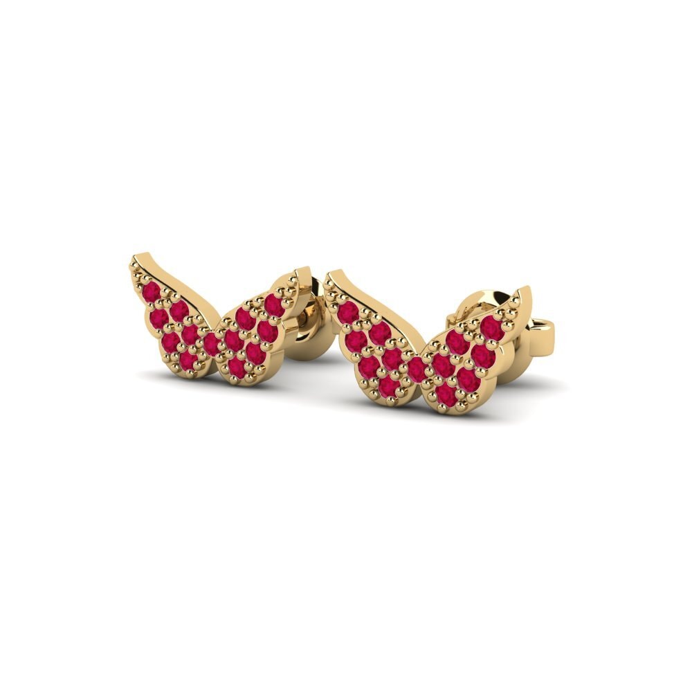 Ruby Kid's Earring Peli