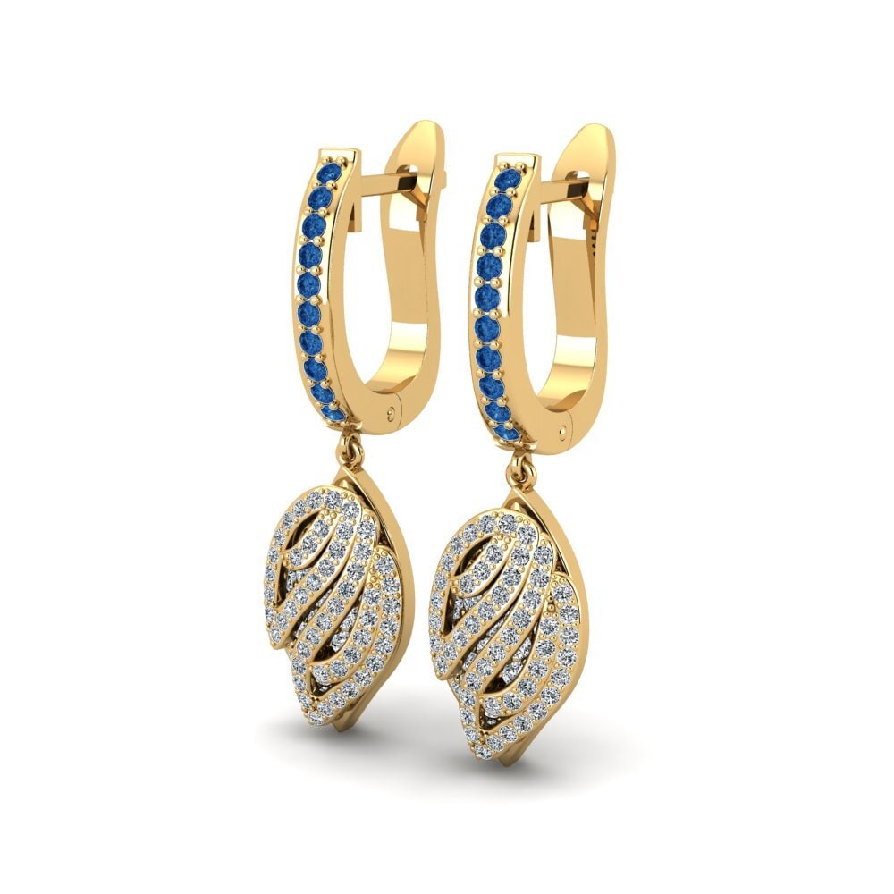 Dark Blue Zirconia Women's Earring Pelkey