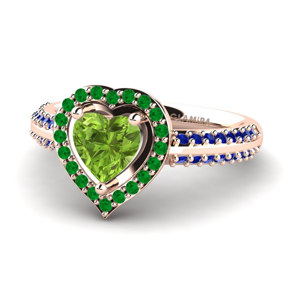 Peridot Engagement Ring Pemangile