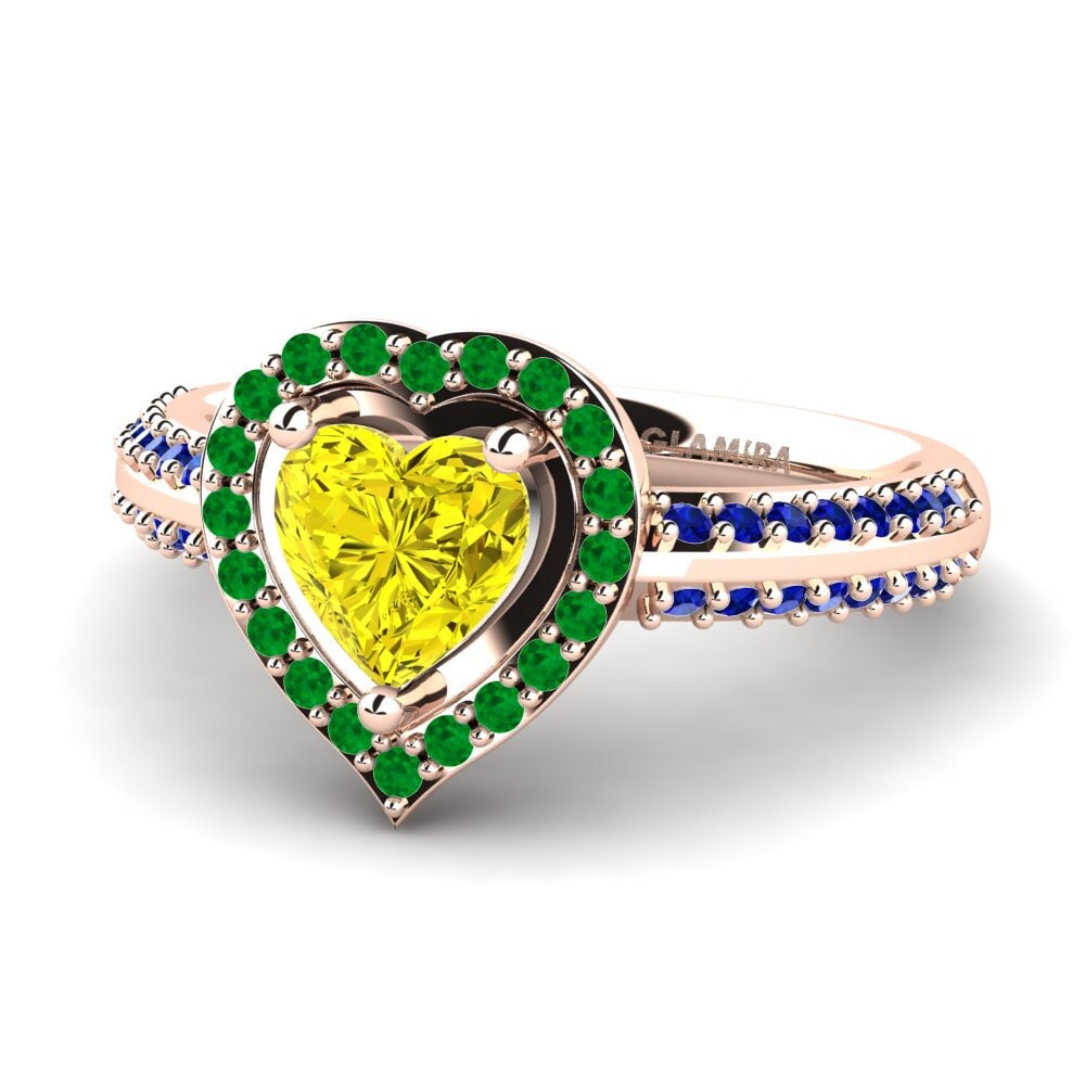 Yellow Diamond Engagement Ring Pemangile
