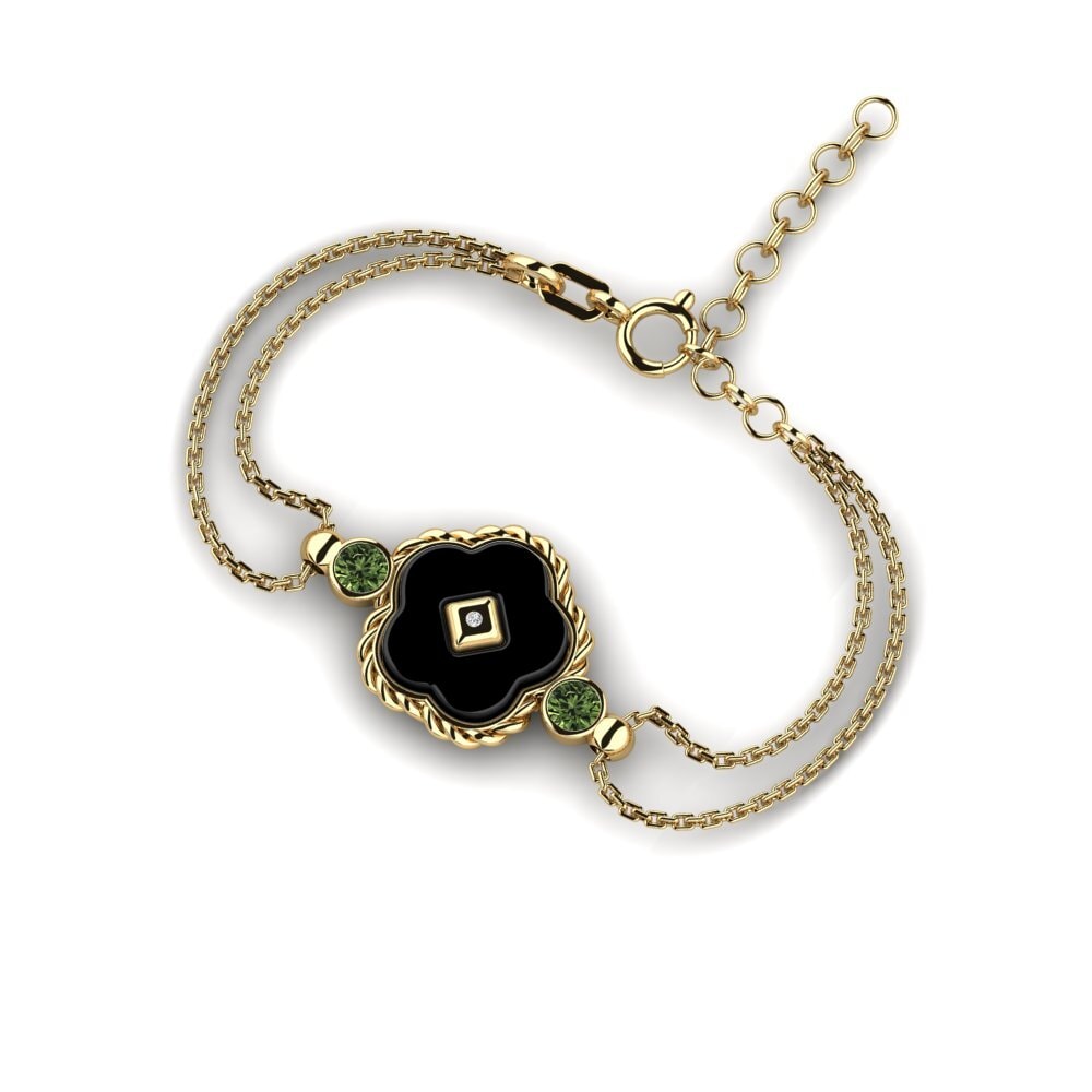 Zafiro Verde Pulsera de Mujer Penhollow