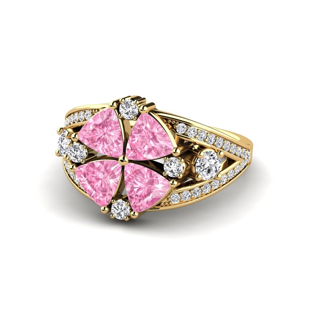 Trillion Zaffiro Rosa Anello Penson