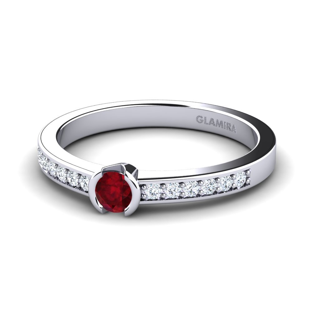 Rubí Anillo de compromiso Penthe