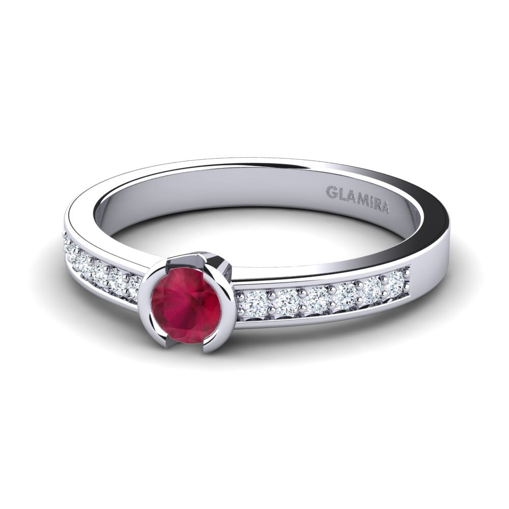 Rubí Anillo de compromiso Penthe 0.25crt