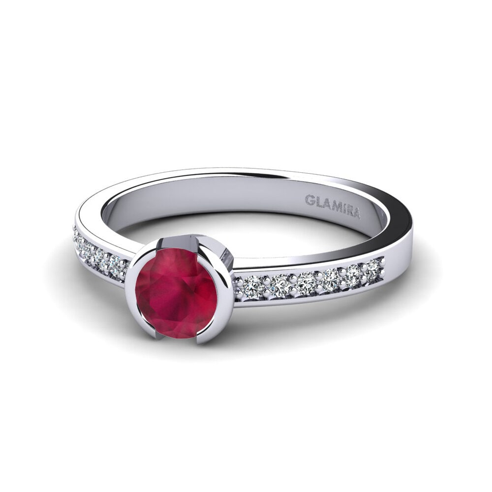 Rubí Anillo de compromiso Penthe 0.5crt