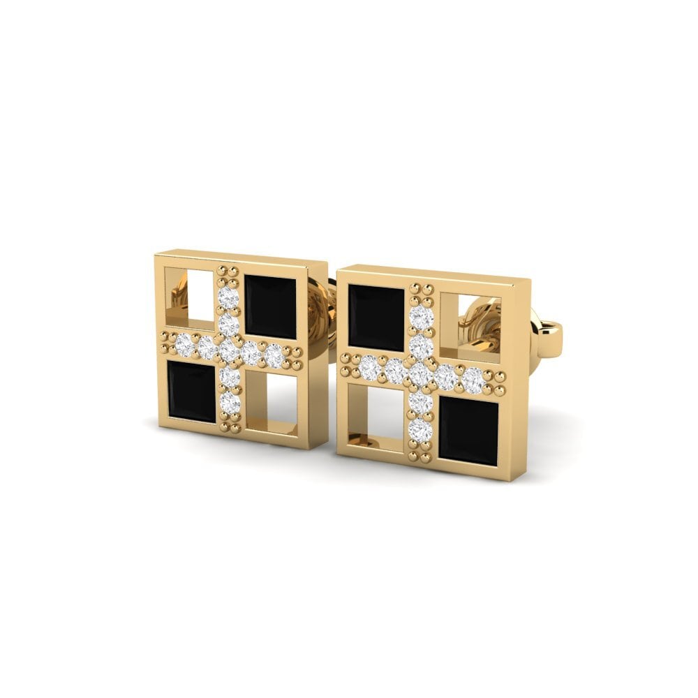 Black Sapphire Women's Earring Pentur