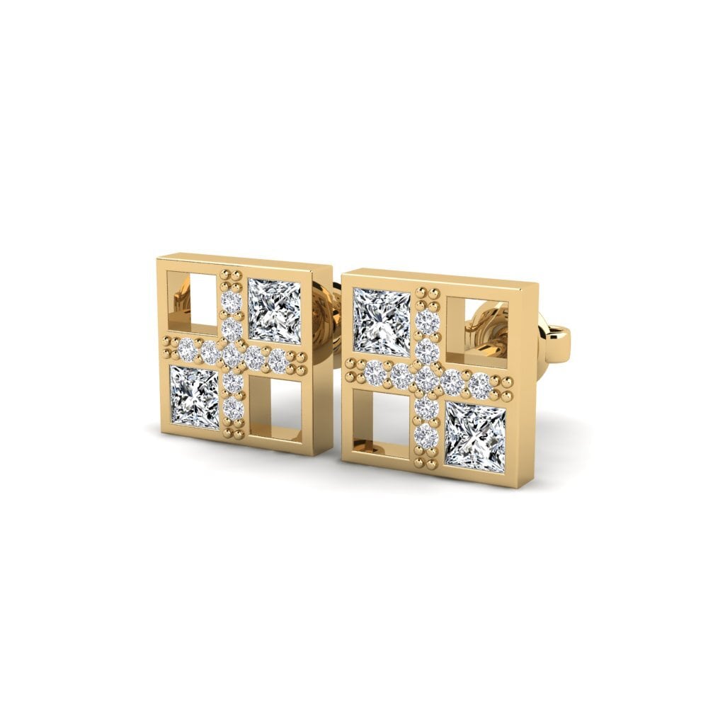 diamond-zirconia ต่างหู Pentur