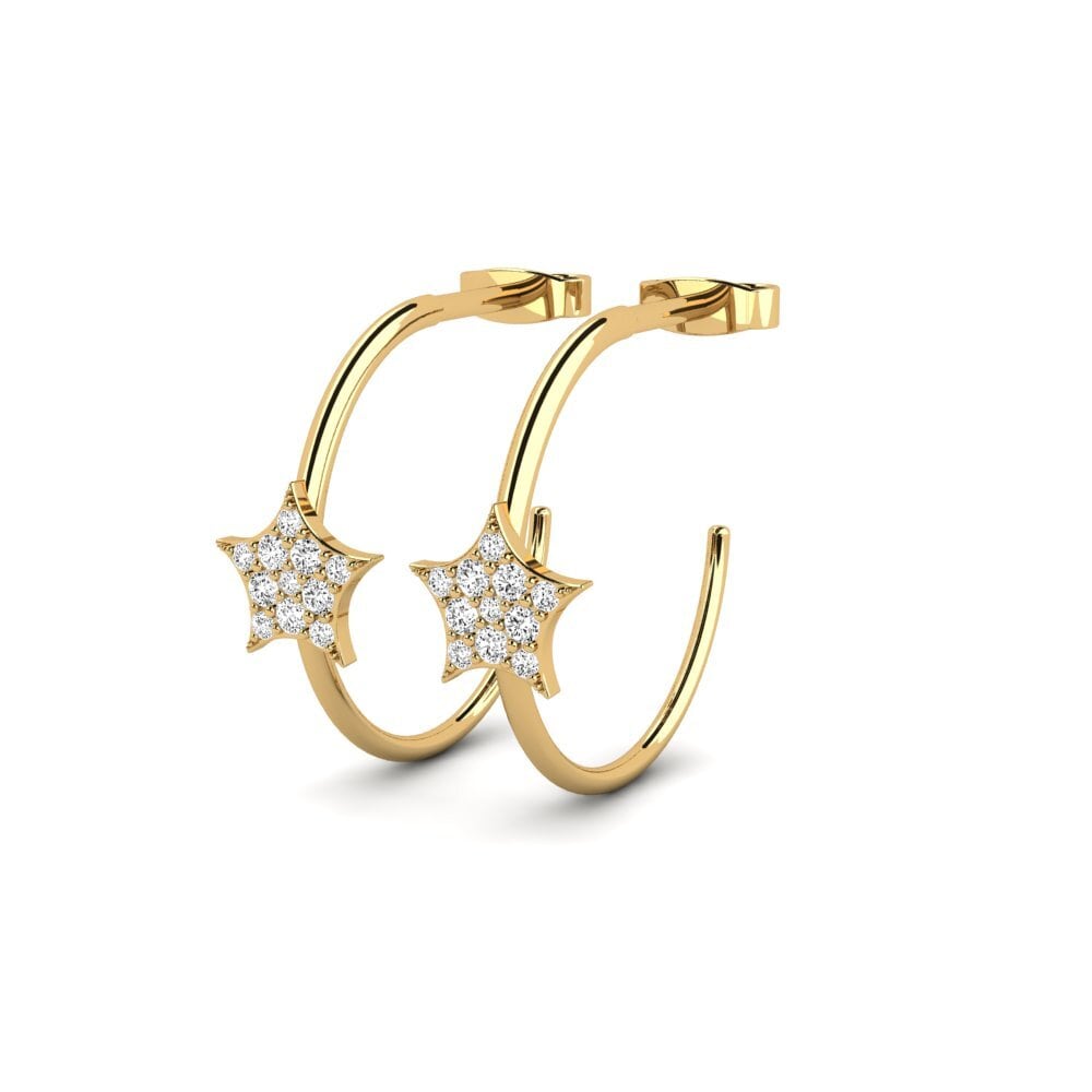Đá Moissanite Bông tai nữ Peptasteri