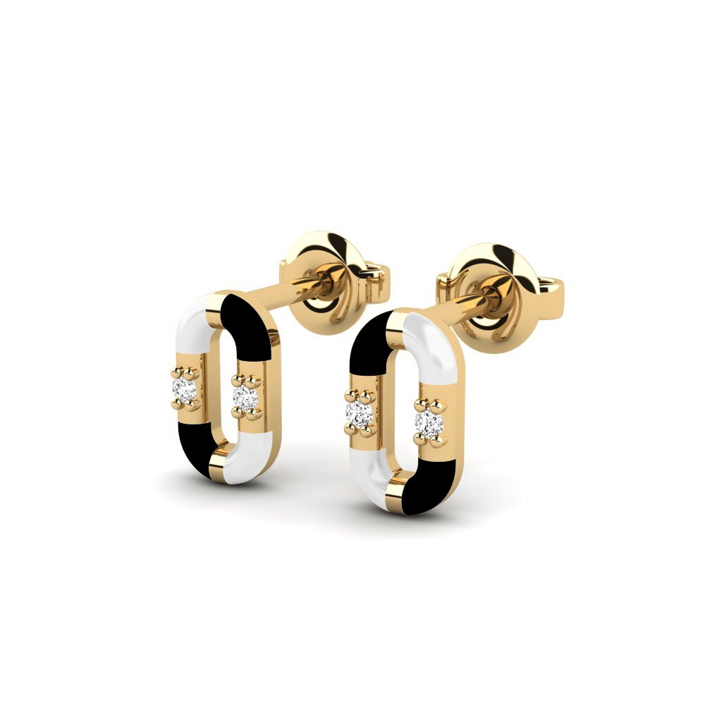 Moissanite Boucle d'oreille femme Perassa