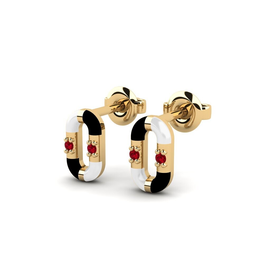 Red Zirconia Women's Earring Perassa