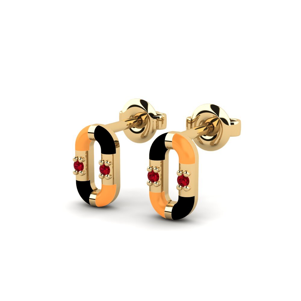 Red Zirconia Women's Earring Perassa