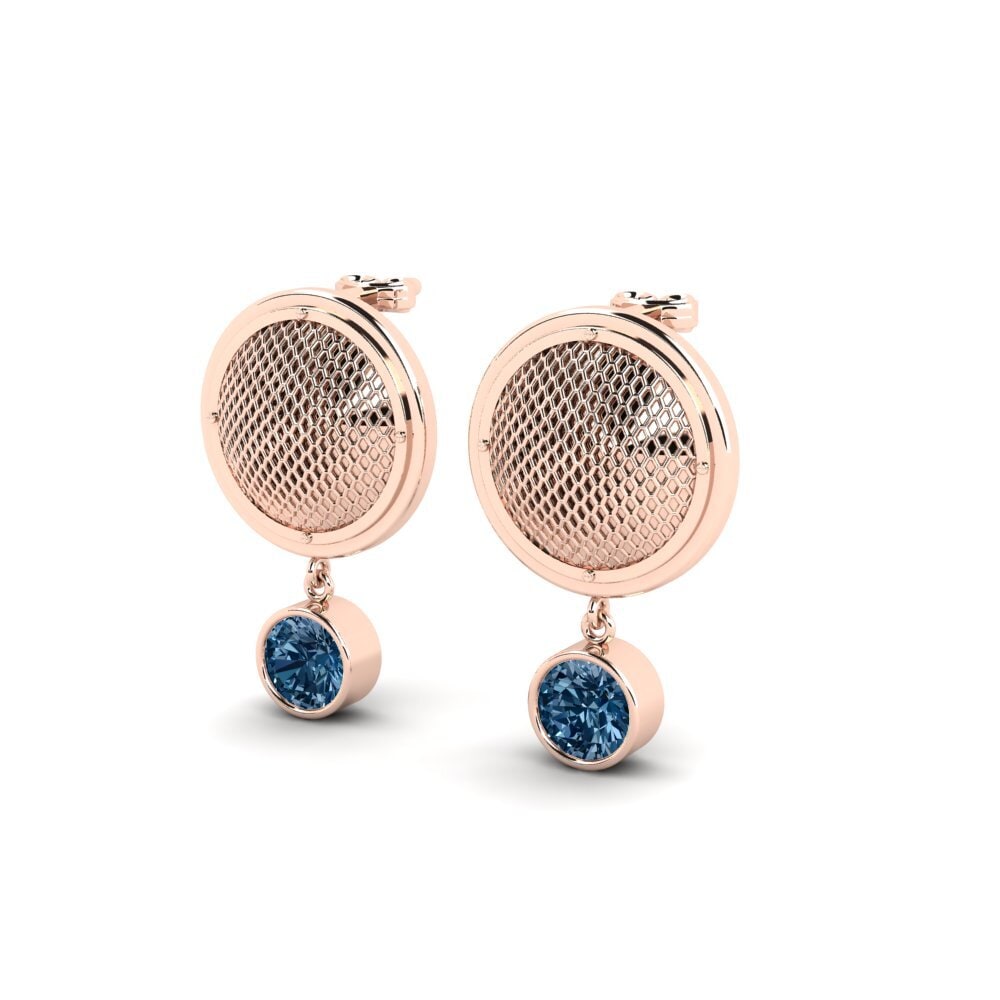 Blauer Diamant Damen ohrring Pereira