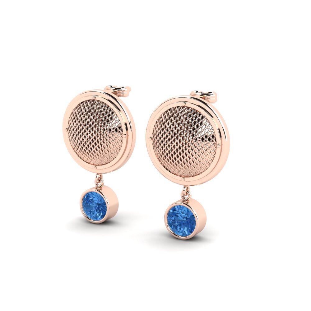 Dark Blue Zirconia Women's Earring Pereira