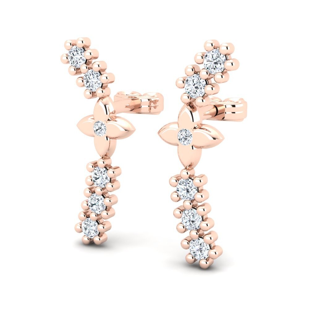 Diamant De Synthèse Boucle d'oreille femme Perilla