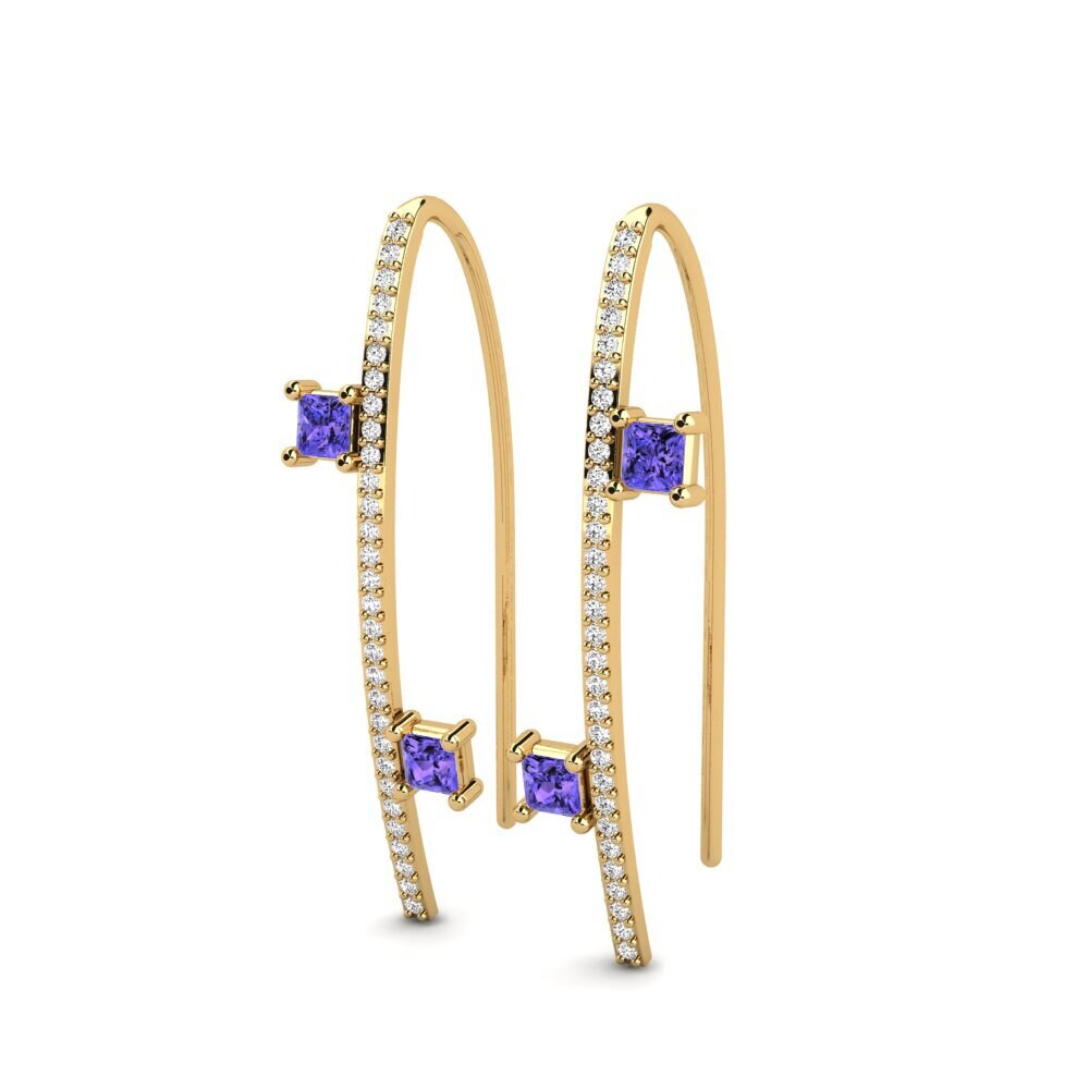 Tanzanite Women's Earring Periwinkle