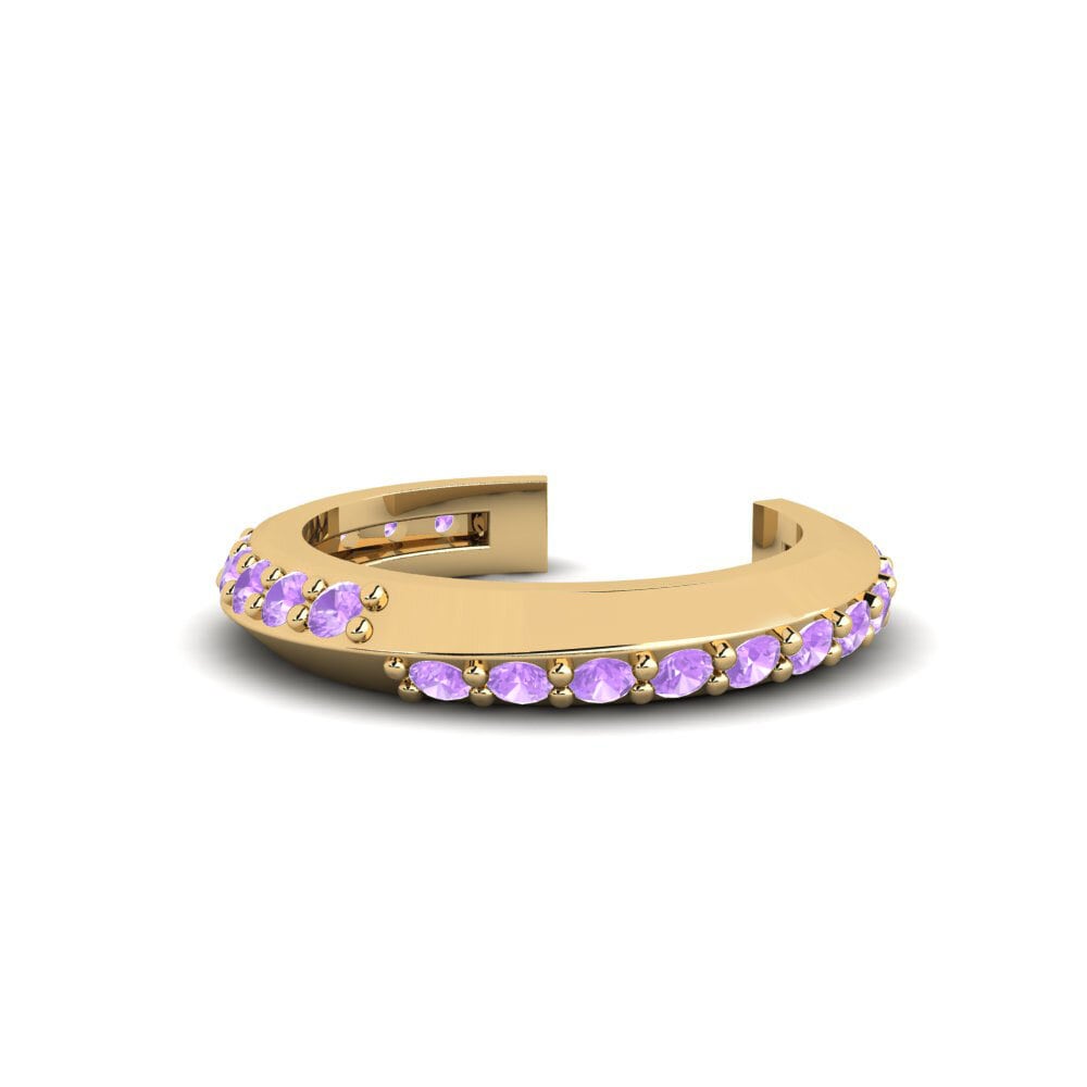 Amethyst Conch Ohrmanschette Perkem