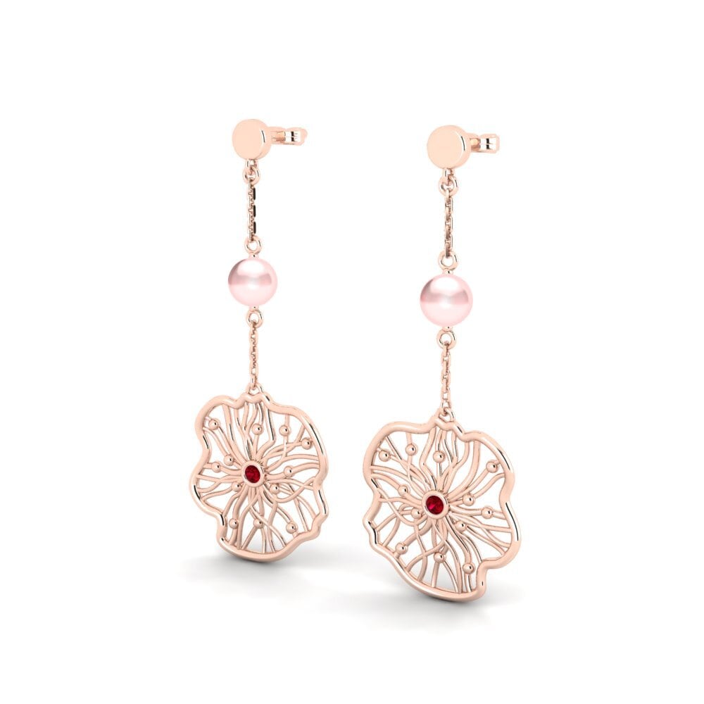 Red Zirconia Women's Earring Permenter