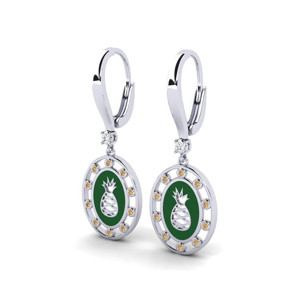 Brown Diamond Women's Earring Pernor