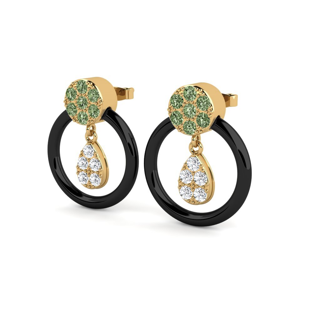 Diamante Verde Pendiente de mujer Perreira