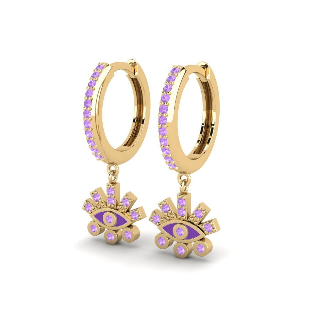 Améthyste Boucle d'oreille femme Persepolis