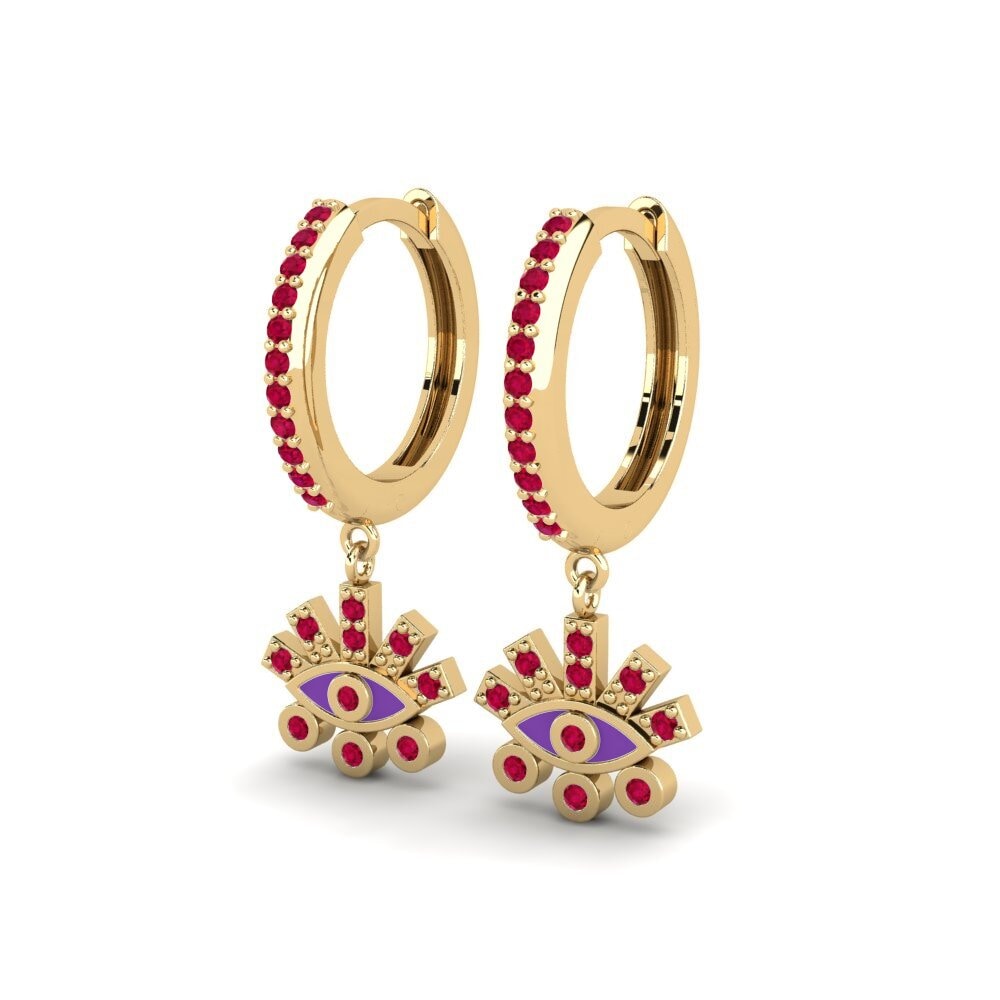 Rubis Boucle d'oreille femme Persepolis