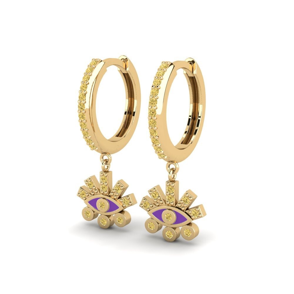 Yellow Diamond Women's Earring Persepolis