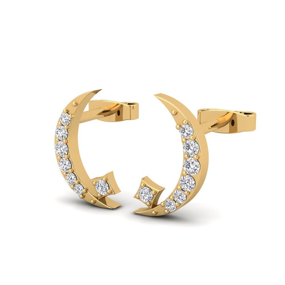 18ct Yellow Gold Women's Earring Pfau