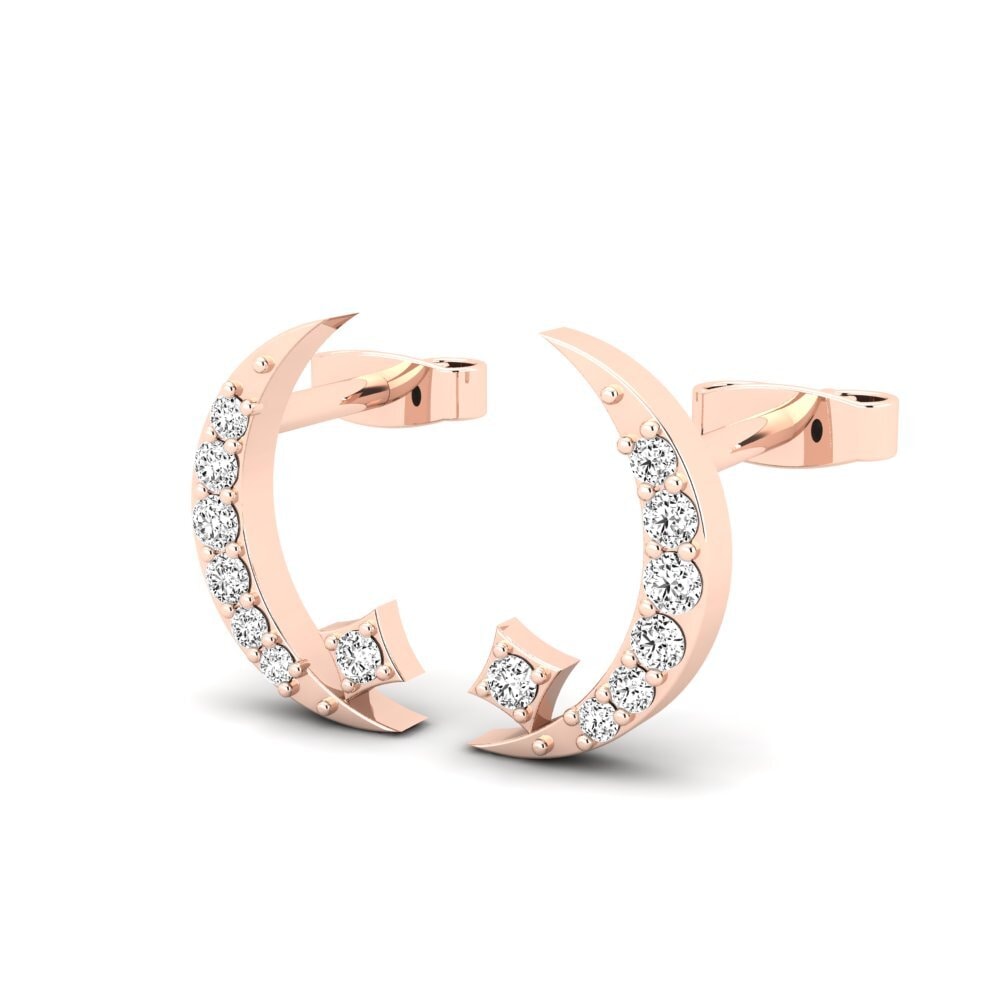 Đá Moissanite Bông tai nữ Pfau