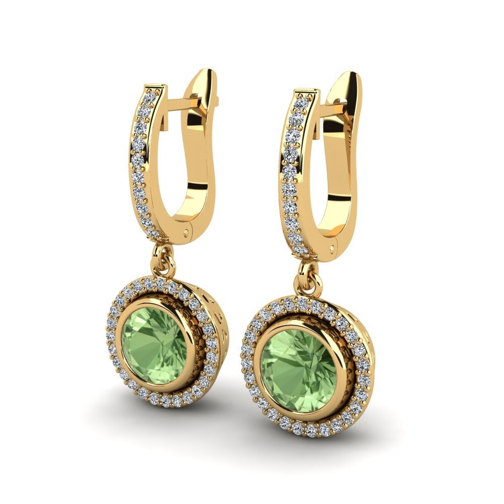 Green Sapphire Women's Earring Phantump