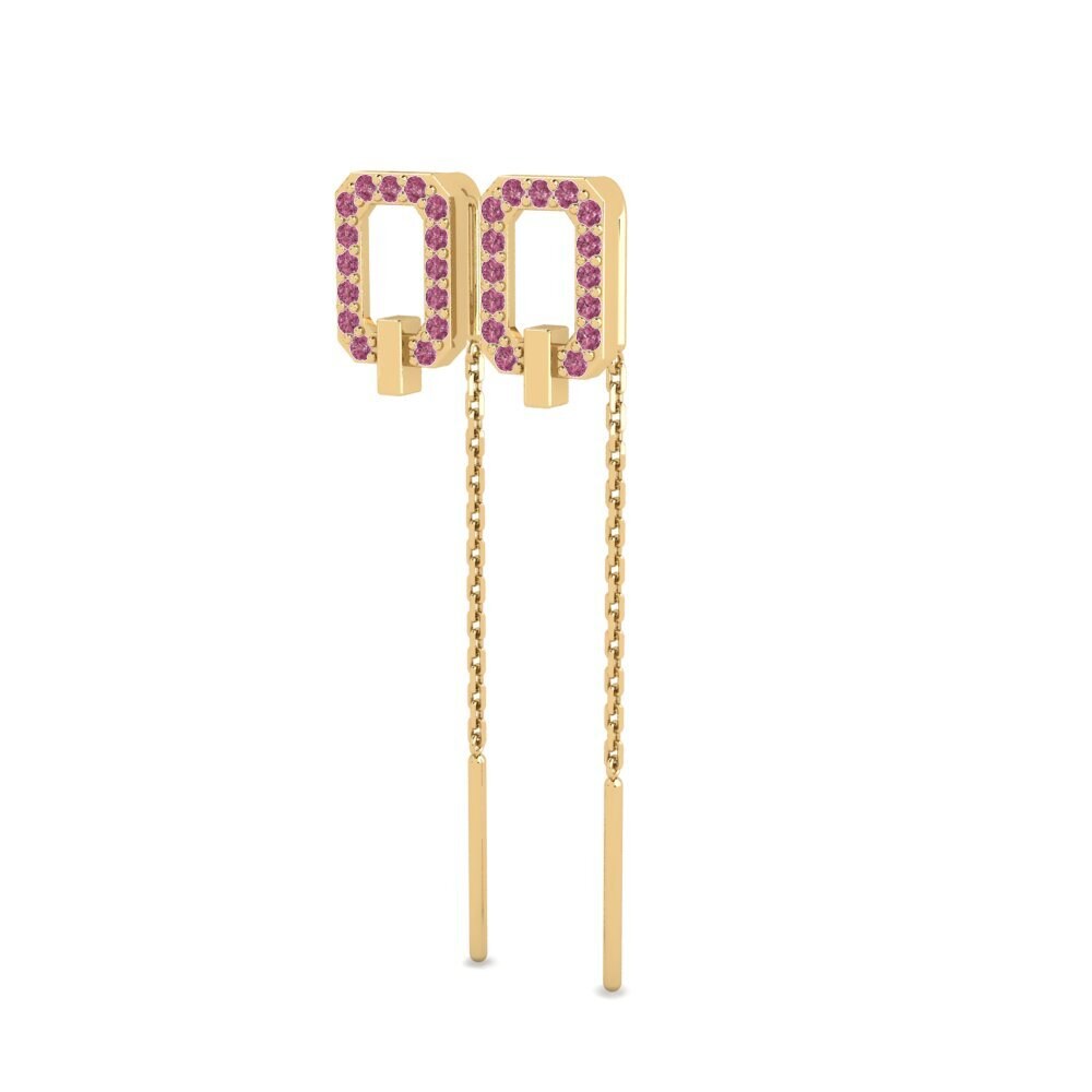 Granate Rhodolite Pendiente de mujer Phatsima - A