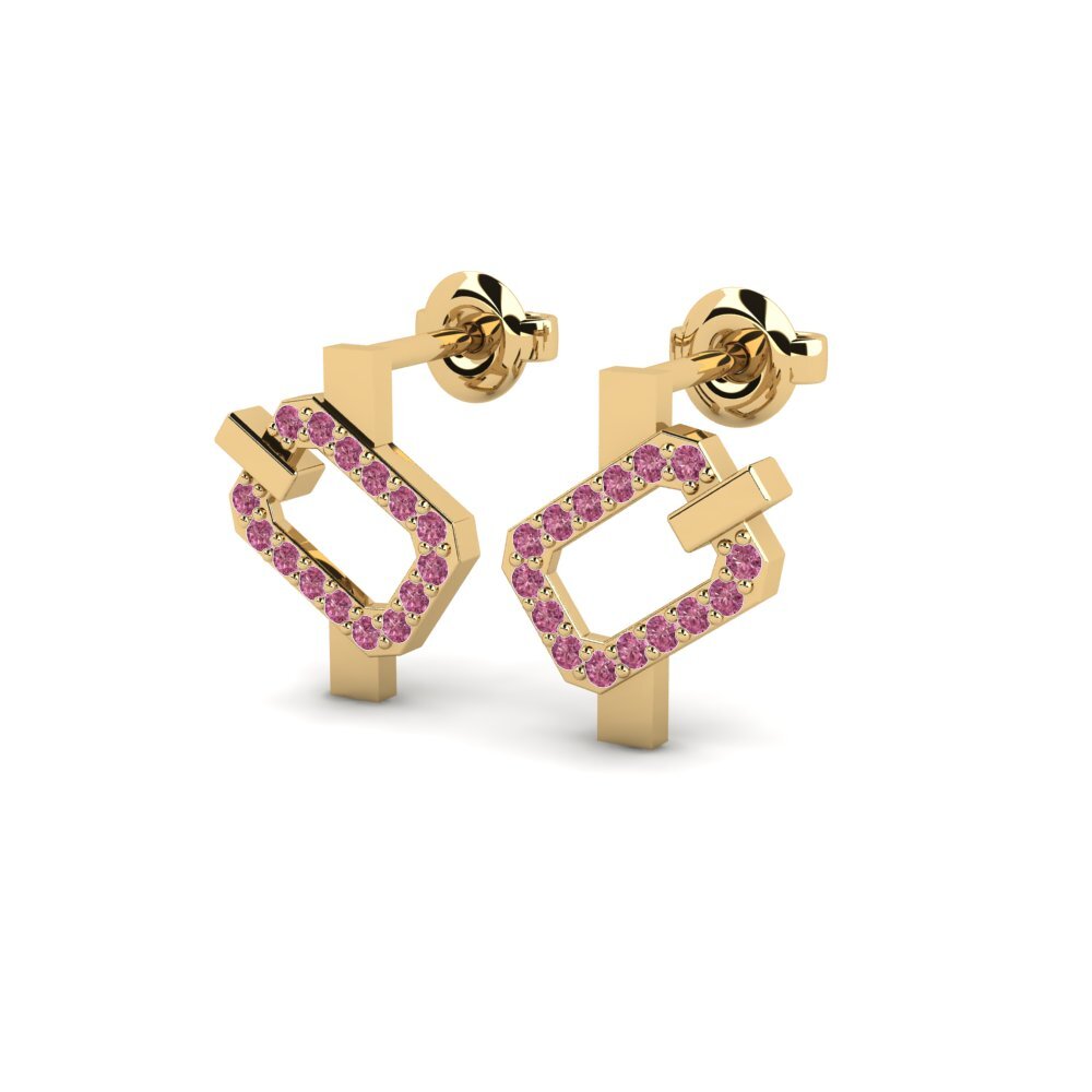 Granate Rhodolite Pendiente de mujer Phatsima - B