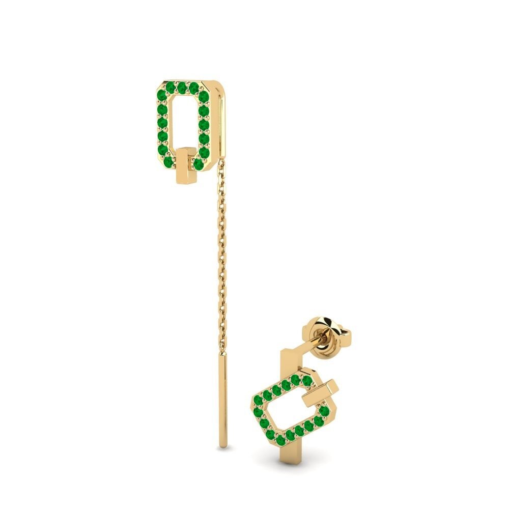 Émeraude Boucle d'oreille femme Phatsima - SET