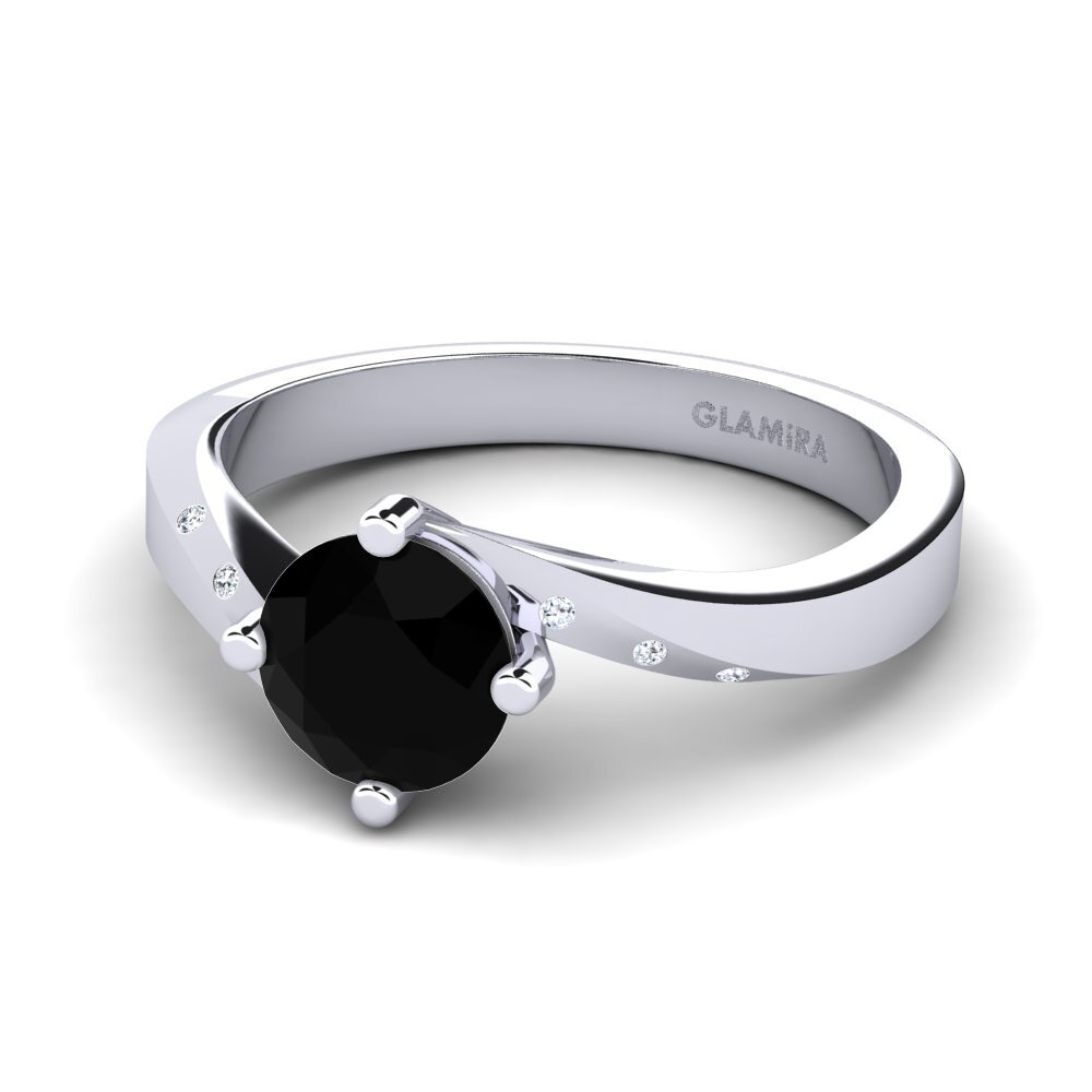 Sort Safir Forlovelsesring Phillipa 1.0 crt