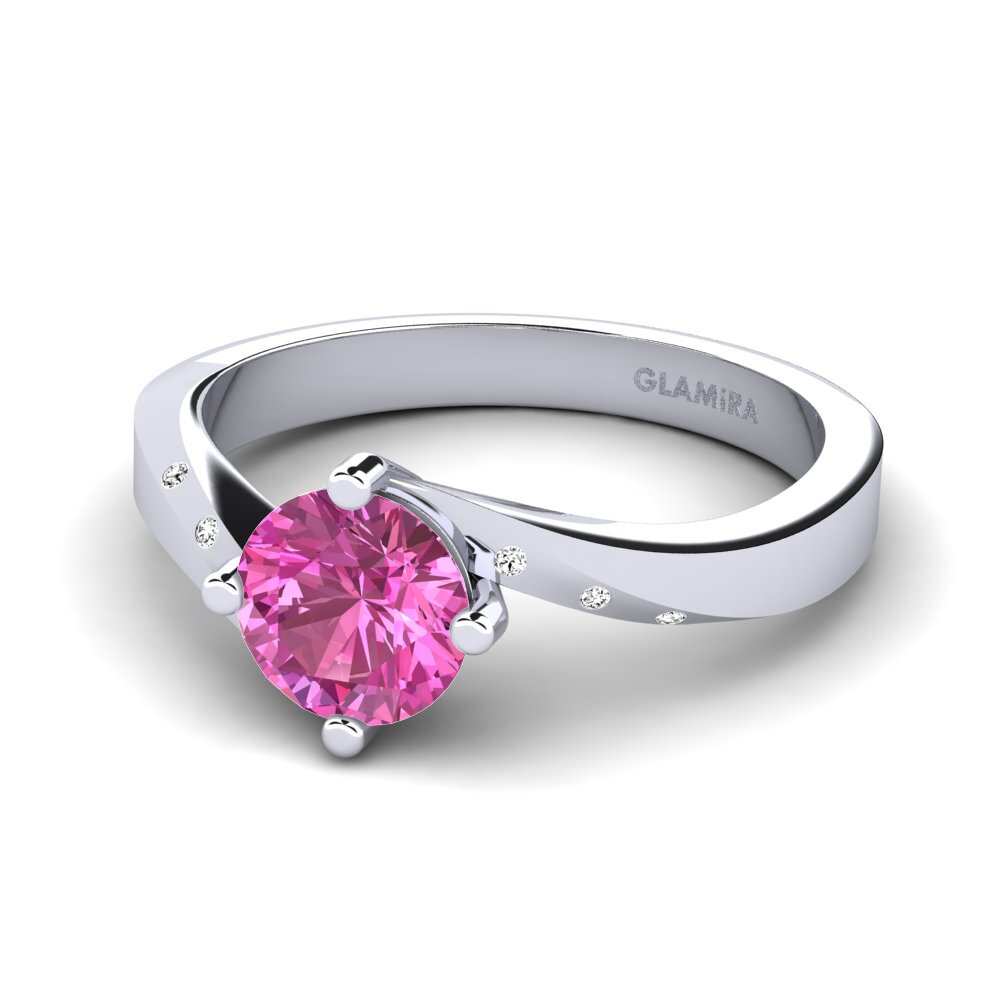 Rosa Topas Forlovelsesring Phillipa 1.0 crt