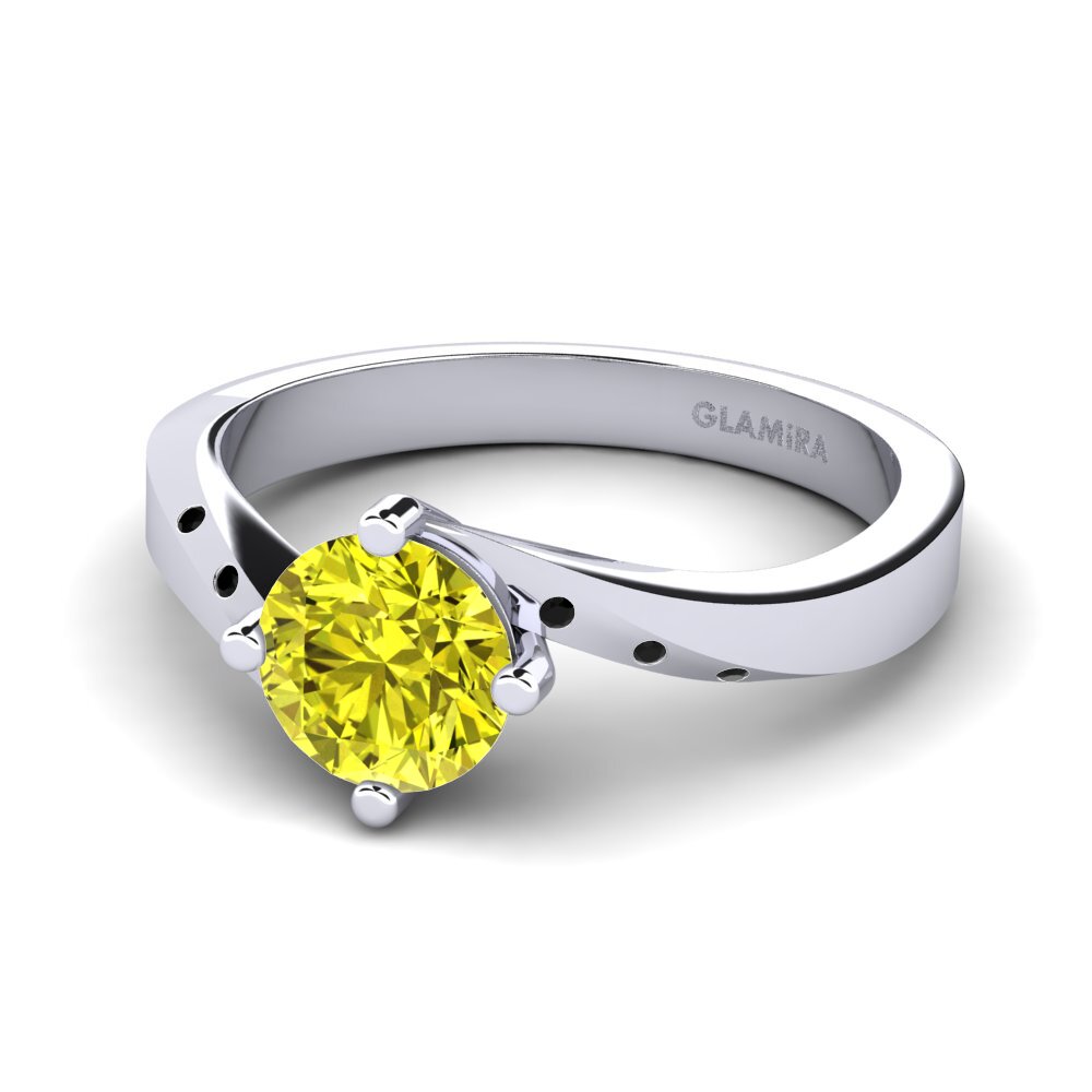 Yellow Diamond Engagement Ring Phillipa 1.0 crt