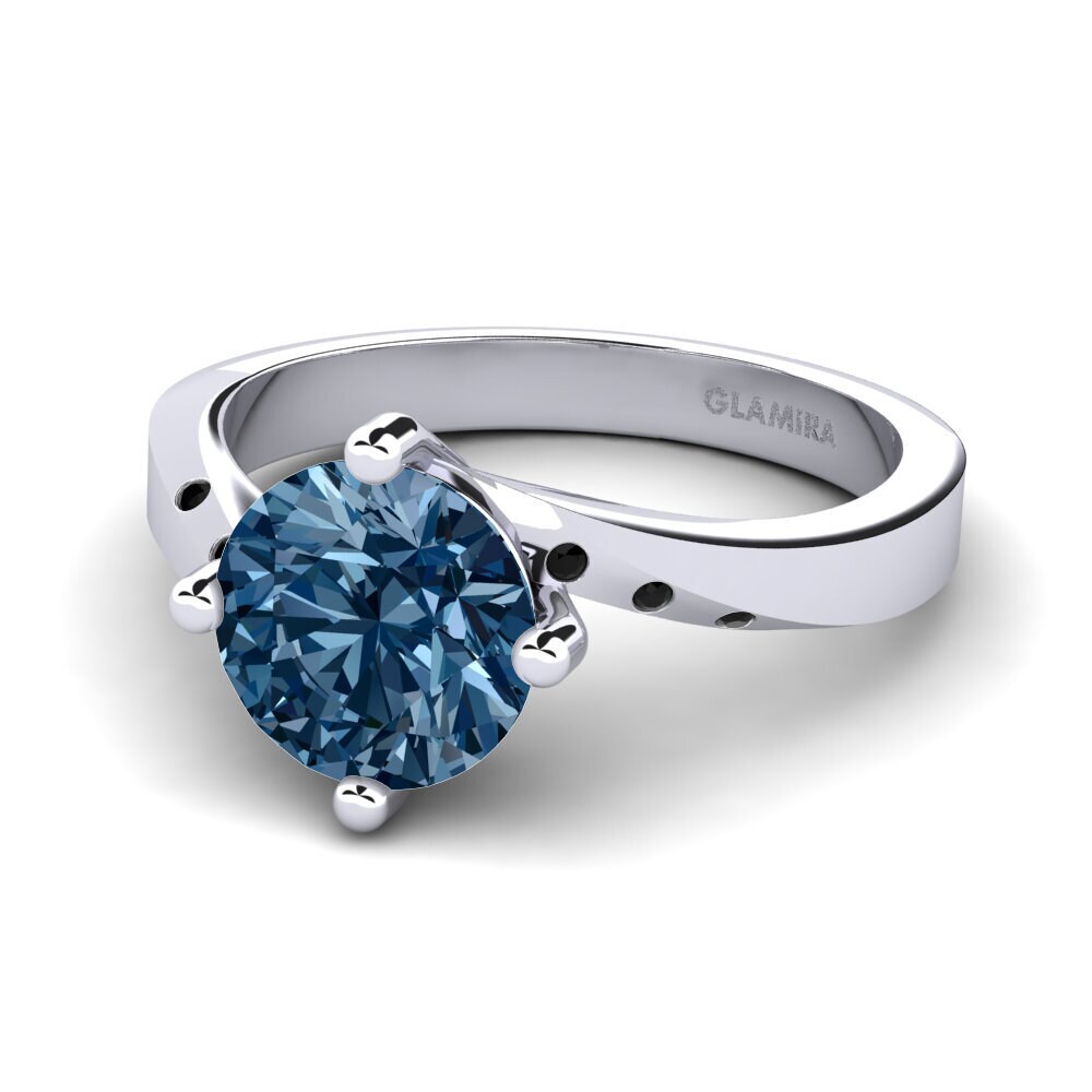 Blue Diamond Engagement Ring Phillipa 2.0 crt