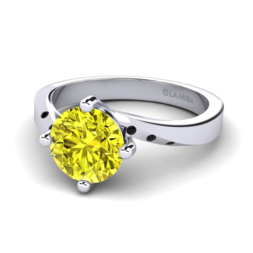 Yellow Diamond Engagement Ring Phillipa 2.0 crt
