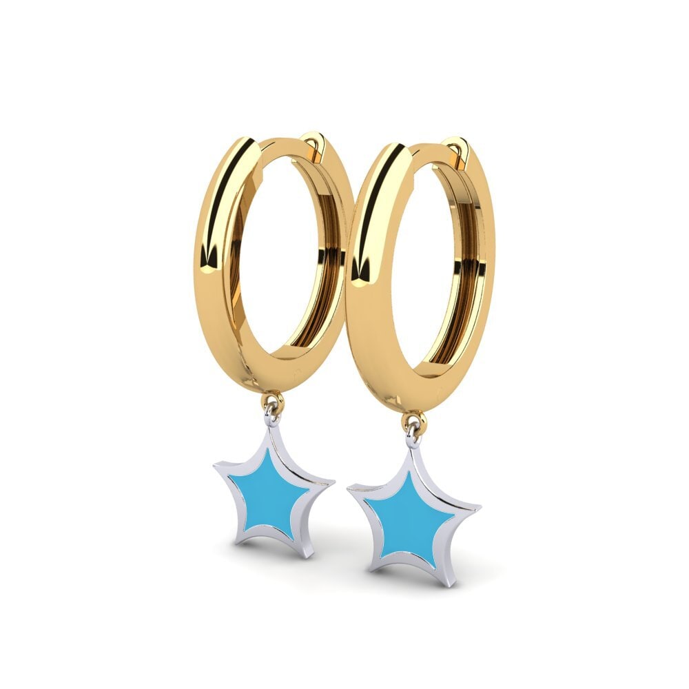 14ct Yellow & White Gold Earring Phosphorus