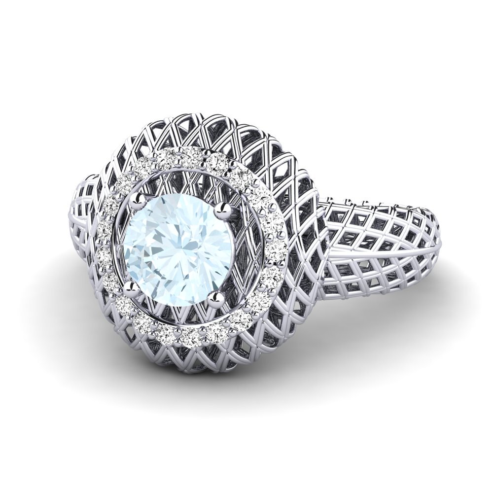 Aquamarine Engagement Ring Phuket