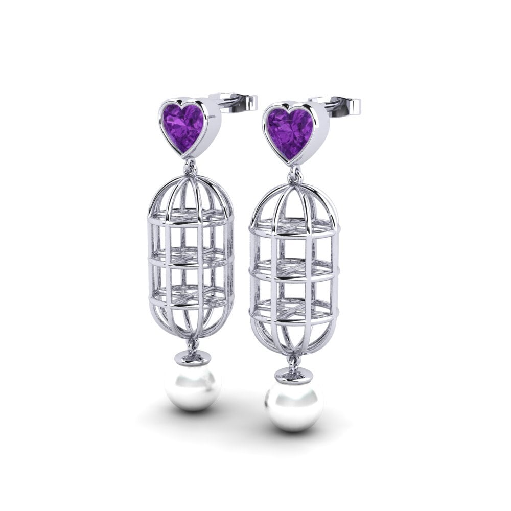 Amethyst Women's Earring Phuo