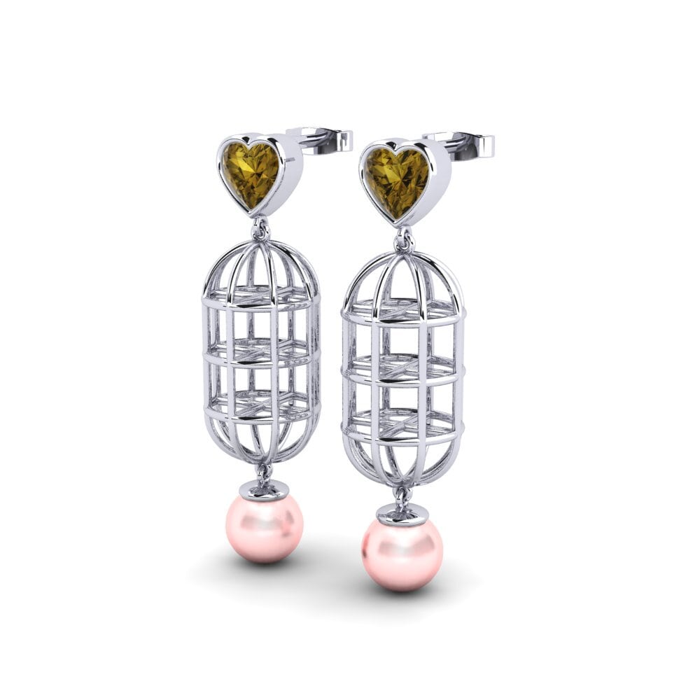 Brown Zircon Women's Earring Phuo
