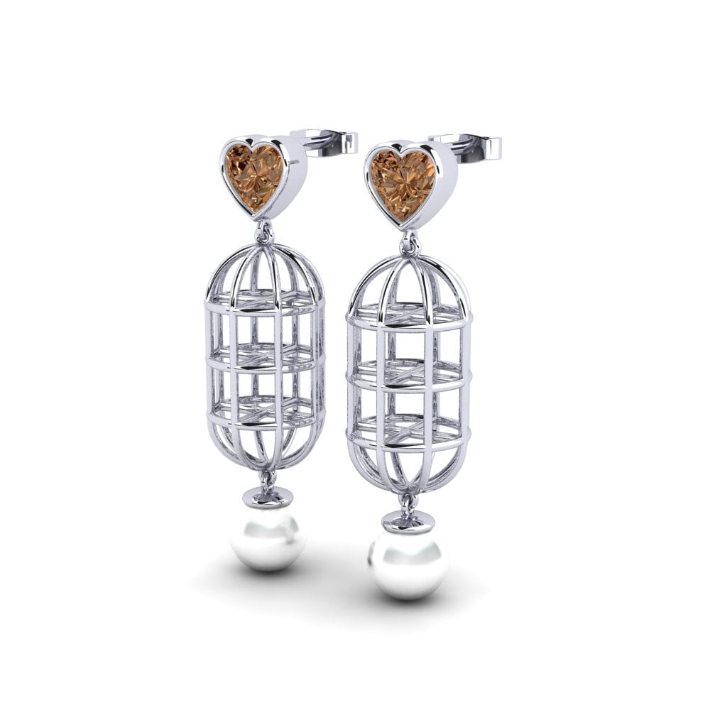 Brown Diamond Women's Earring Phuo