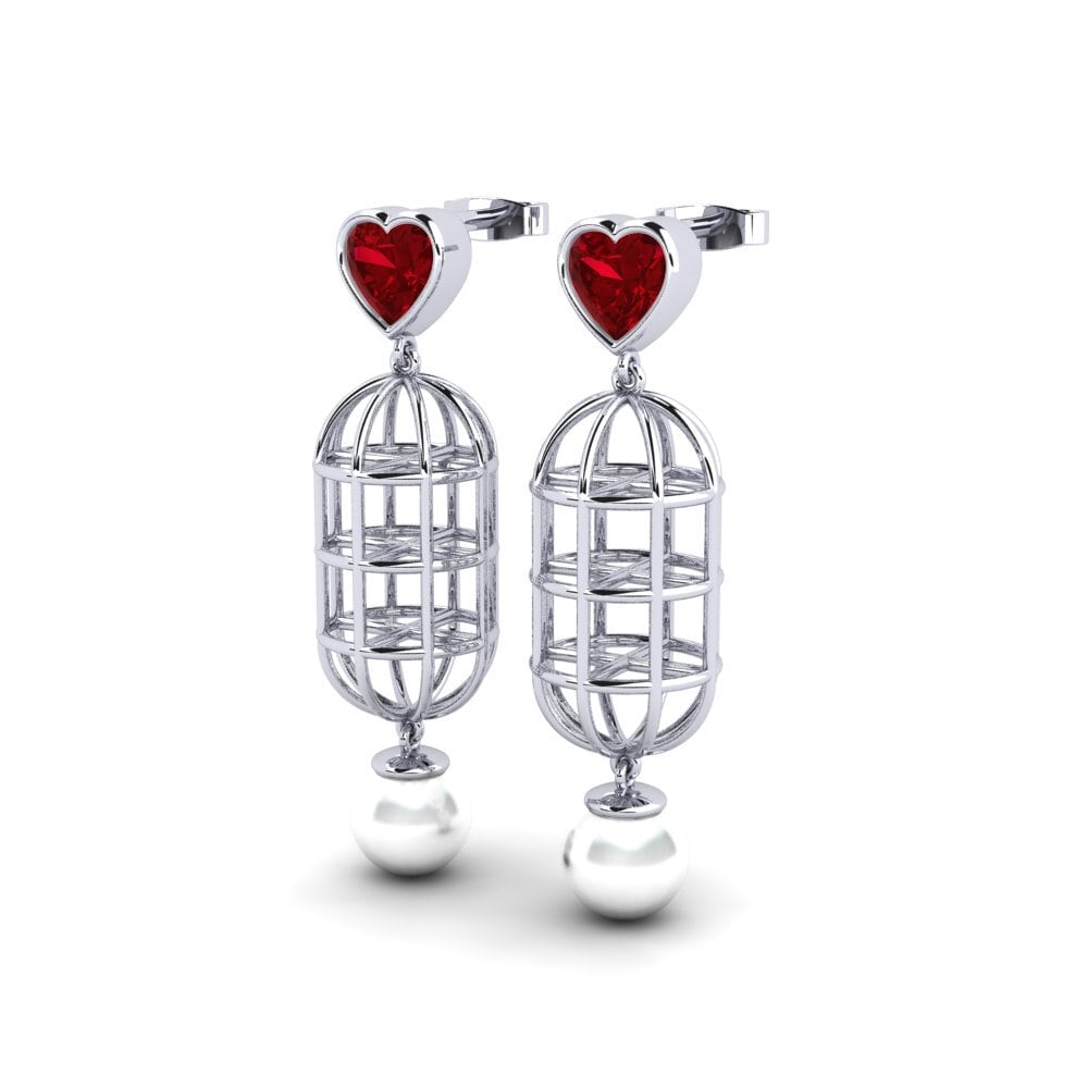 Red Zirconia Women's Earring Phuo