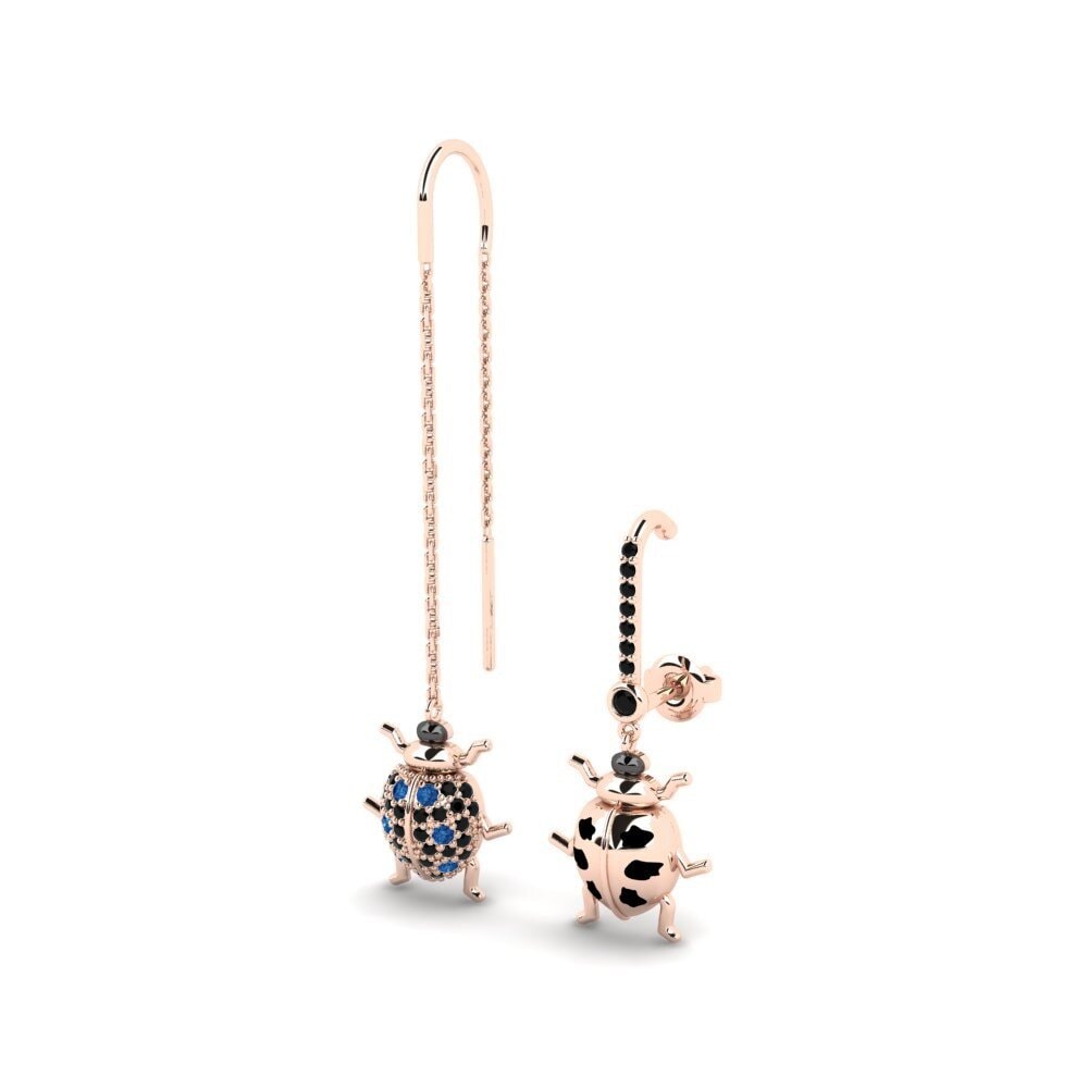 Zircone Bleu Foncé Boucle d'oreille femme Pichinca - SET