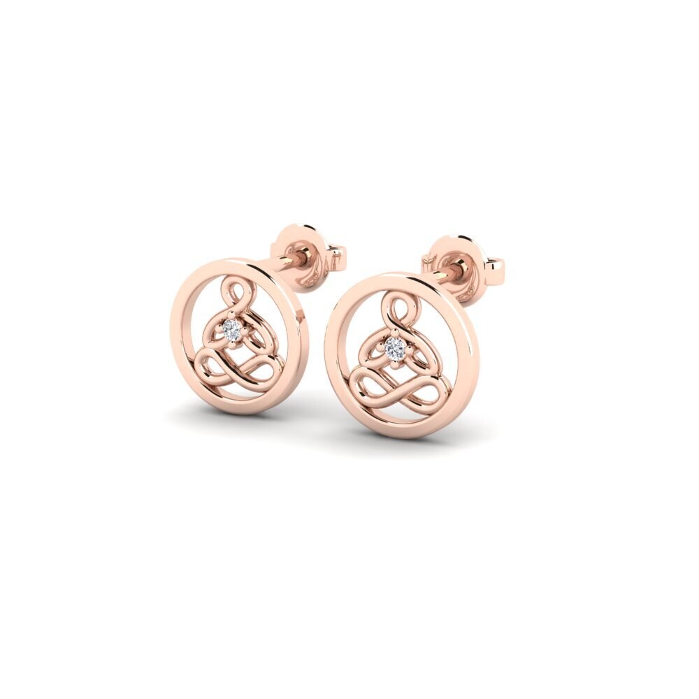 9ct Rose Gold Women's Earring Pickburn