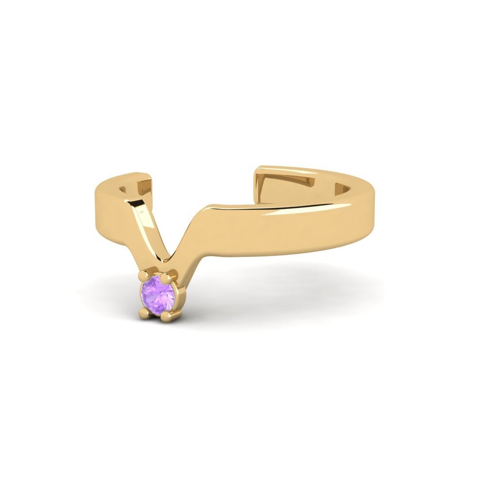 Amethyst Conch Ohrmanschette Pidu