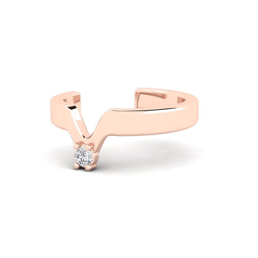 14k Rose Gold Conch Ear Cuff Pidu